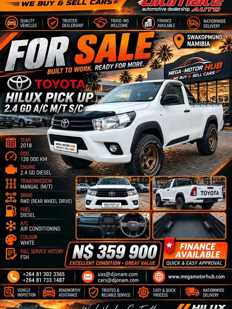 2018 Toyota HILUX 2.4 GD AC M/T