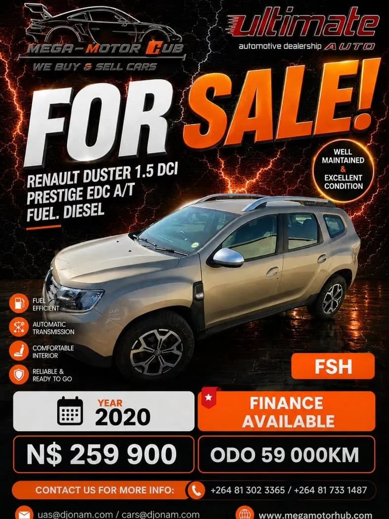 2020 Renault DUSTER 1.5 DCI PRESTIGE EDC