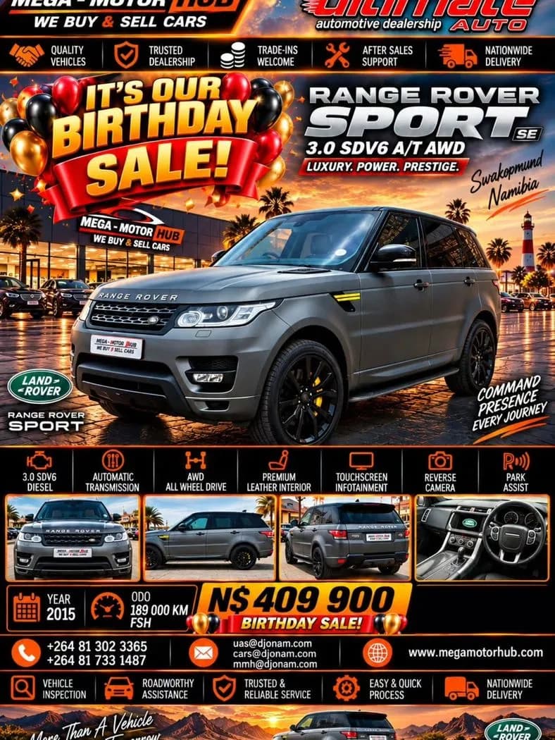 2015 Land Rover RANGE ROVER SPORT 3.0 SDV6 SE AWD